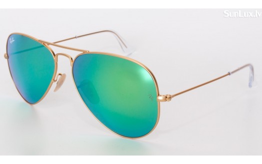 Ray-Ban Aviator Green Flash Lenses (RB3025 112/19 55mm) saules brilles